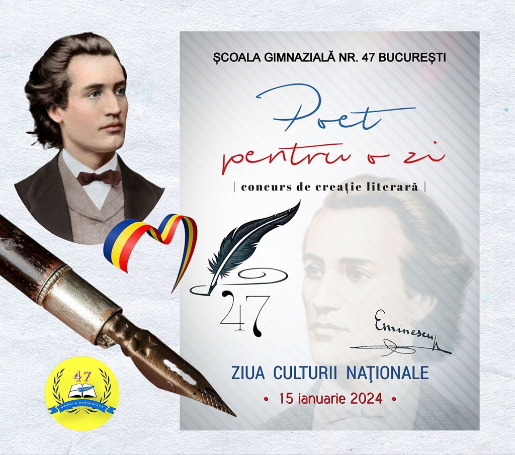 Concurs de creație literară la Școala Gimnazială Nr. 47 din capitală, cu ocazia Zilei Culturii Naționale