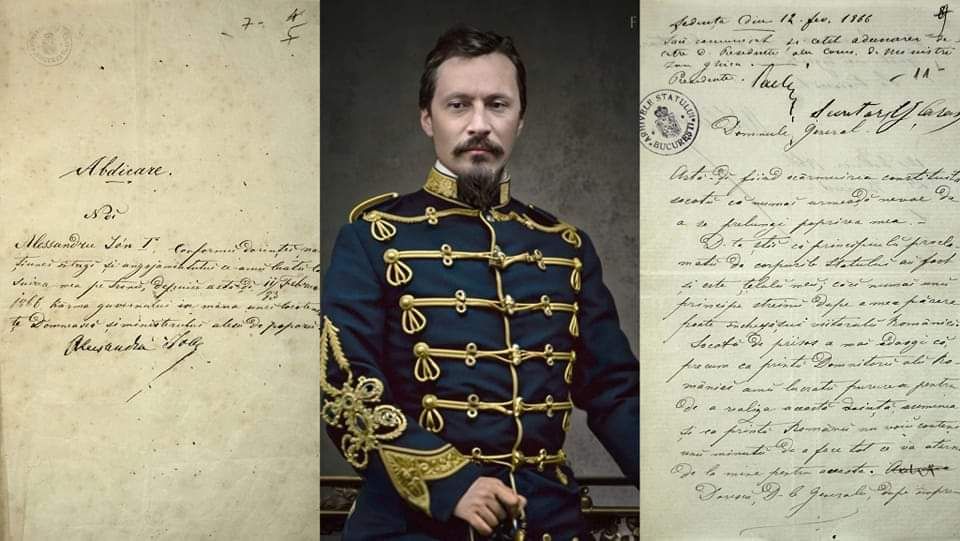 Documente din Arhiva Națională a României referitoare la abdicarea domnitorului Alexandru Ioan Cuza!