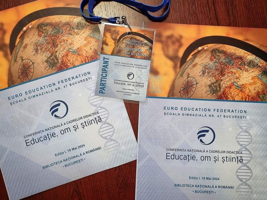 Conferința Națională a Cadrelor Didactice „Educație, om și știință”, ediția I, 18 mai 2024, la Biblioteca Națională a României