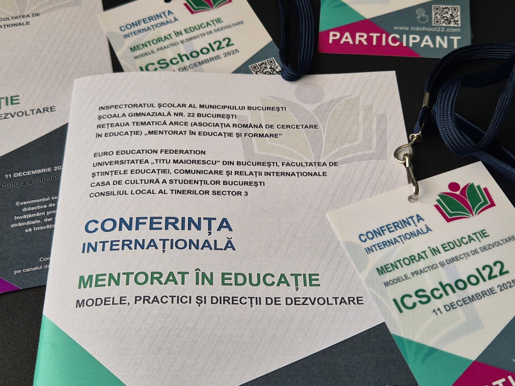 ICSchool22 | Mentoratul în educație, în centrul unei conferințe internaționale de prestigiu la&nbsp;București
